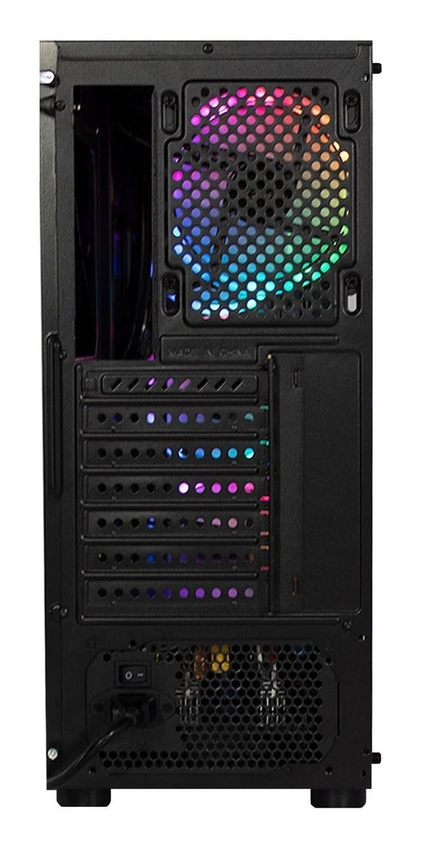 Gabinete XZEAL Gamer XZ110-1, ATX, Negro, RGB, TG, Usb 3.0