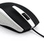 Mouse óptico con cable Verbatim color negro con blanco