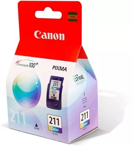 2976B001AA- Tinta CANON PIXMA chromalife color 211- Fecha de empaque 2019 y 2021