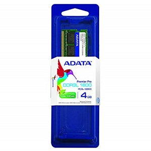 ADDS1600W4G11-S Memoria RAM Adata LoVo DDR3L, 1600MHz, 4GB, CL11, 1.35V, SO-DIMM
