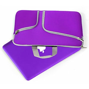 BROBOTIX FUNDA 15.4IN P/ LAPTOP NEOPRENOCASE C/ASAS Y CIERRES BROBOTIX MORADO