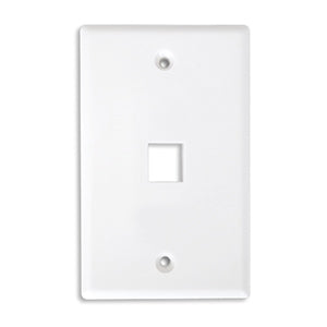 BRobotix Tapa Faceplate 1 puerto RJ45 color blanco