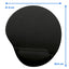 Mousepad con descansa muñecas de gel BRobotix, 20x23cm, Grosor 20mm, Negro