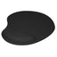 Mousepad con descansa muñecas de gel BRobotix, 20x23cm, Grosor 20mm, Negro