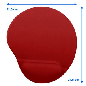 Mousepad de gel 500074R Brobotix, Rojo