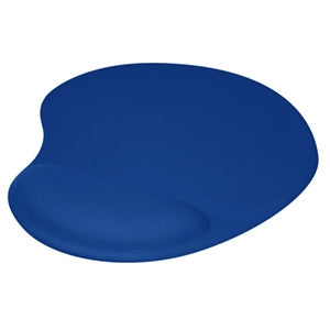 Mousepad gamer con descansa muñecas de gel 500074A Brobotix, 20x23cm, Grosor 20mm, Azul Marino