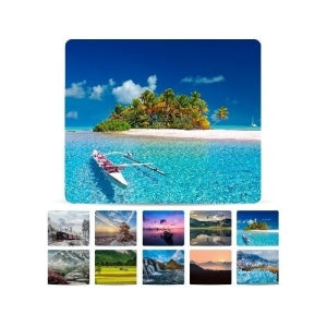 Mousepad 136285 BRobotix, 24 x 20cm, Grosor 2mm, Paisajes - 10 Piezas