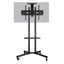 Soporte Movil para pantallas de 32" A 70" Brobotix, con altura ajustable con repisa y soporta hasta 50 kg
