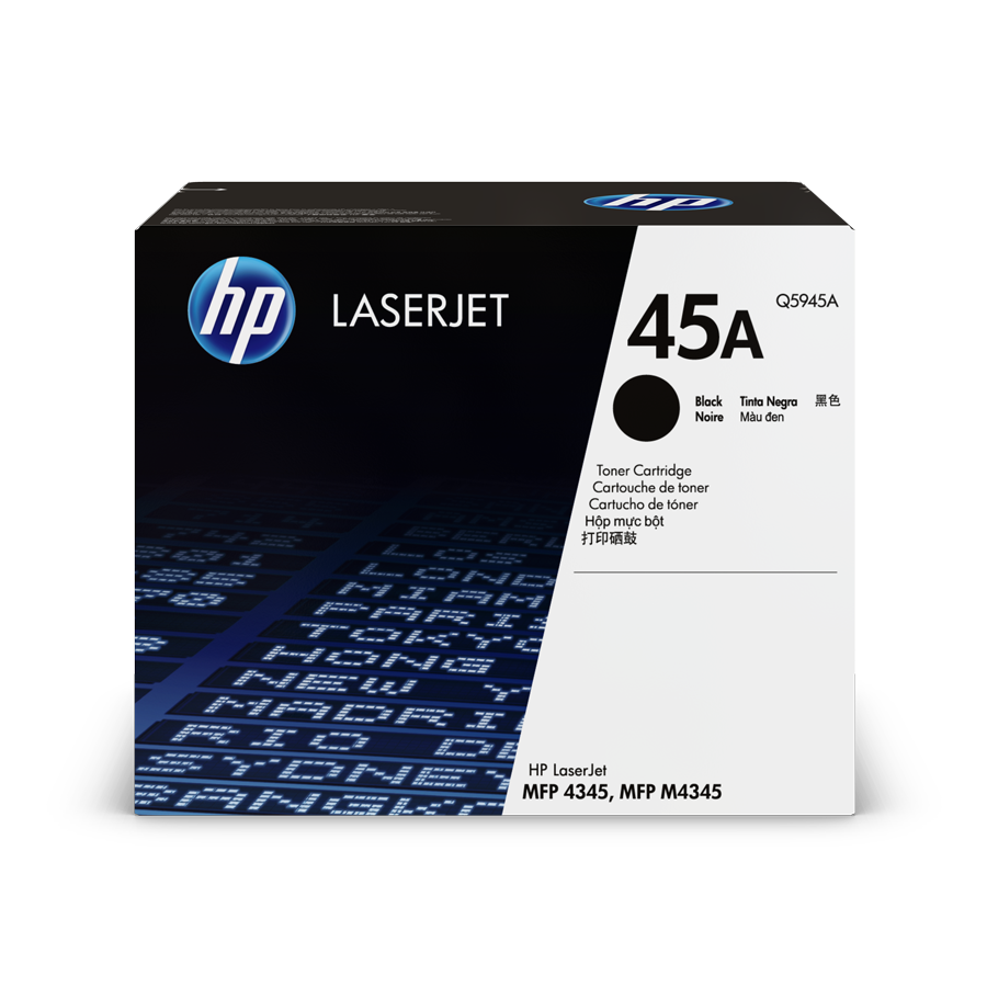 Q5945A Tóner HP Laserjet 45A, Negro Original (ÚLTIMAS NUEVE PIEZAS)