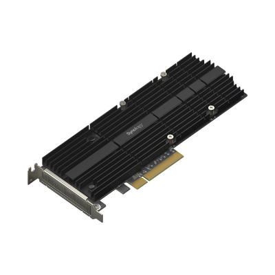 Adaptador SSD M.2 NVMe Synology M2D20 | PCIe 3.0 ×8 | 2 Ranuras M-Key 22110/2280 | Caché SSD para DS923+ SA3400D RS1619xs+ | Sin Ocupar Bahías | Garantía 5 Años | SKU M2D20