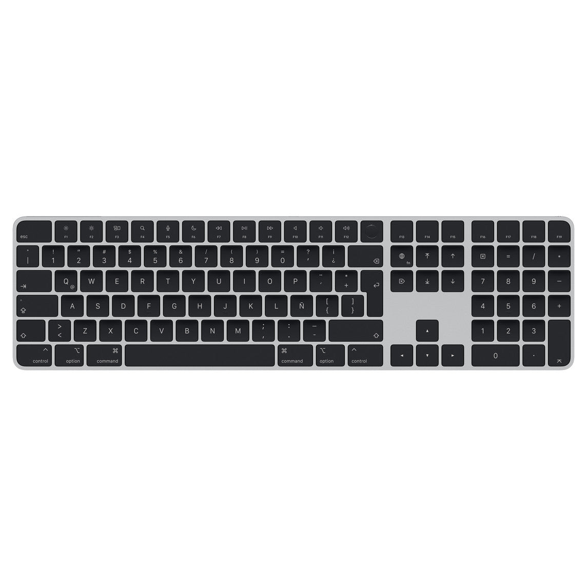 Apple Magic Keyboard Negro con Touch ID y teclado numérico (Español)