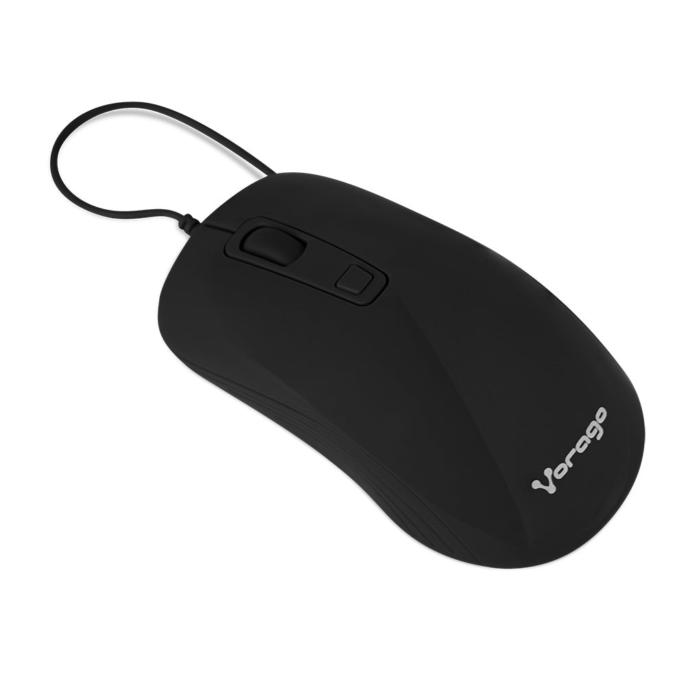 Ratón MO-102 Vorago, Alámbrico, USB, 1600DPI, Negro