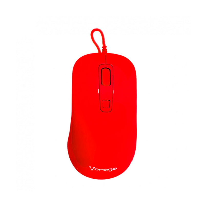 Mouse óptico MO-102 Vorago, Rojo