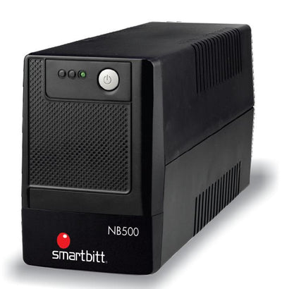 No-Break Smartbitt 500, 500 VA, 250 W, 4 Contactos, Negro, Hogar, con regulador y supresor de picos