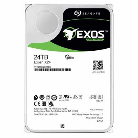 Disco Duro Interno 24TB 3.5" SATA 6Gb/s 7200RPM 512MB en Caché, 512e/4KN, Hot Plug 24x7, para servidor y centro de datos, NAS & NVR