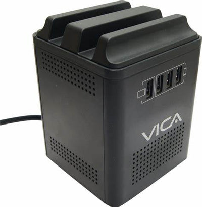 VICA Connect 800 Regulador Electrónico de Voltaje y Centro de Carga, capacidad de 800VA / 400W, 4 tomas NEMA 5-15R