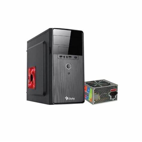 Gabinete Stylos Modelo 2, Media Torre ATX, Negro, 500W/USB 3.0