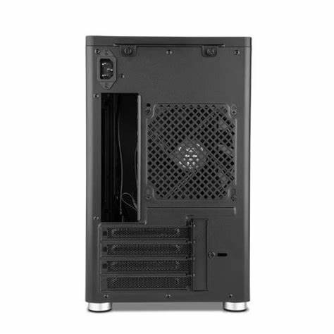 Yeyian Hussar YCM-ATXAW-01 Gabinete para computadora gamer, Micro ATX, DTX, Mini ATX Placa base admitida, Minitorre, Vidrio templado Negro Metálico