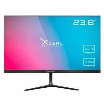 Monitor Xzeal Gamer de 23.8", con resolución FHD de 100HZ, puerto HDMI, Soporte VESA, de color negro