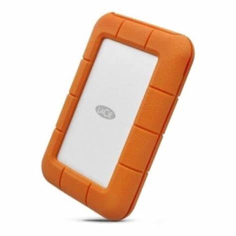 Disco Duro Externo Portátil 5 TB, USB 3.0, Rugged Mini Resistente a impactos, lluvia y presión, Windows & Mac, Plata-Naranja