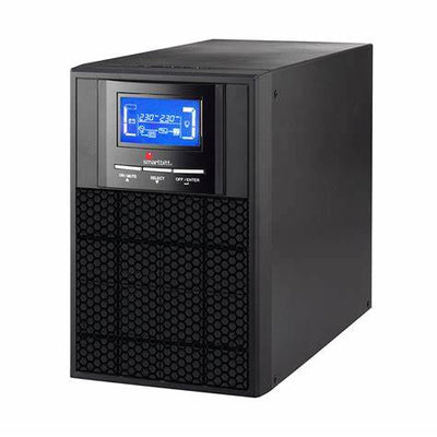 UPS Smartbitt SBOL1KT-1, Online, Torre, 1000 VA/ 900 Watts, 3 Contactos, topología de doble conversión, Puerto Serial, USB, Pantalla LCD