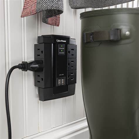 Supresor/Protector de Sobretensión CyberPower P600WSURC1, 6 NEMA 5-15R, 1200J, 120V AC, 30kA