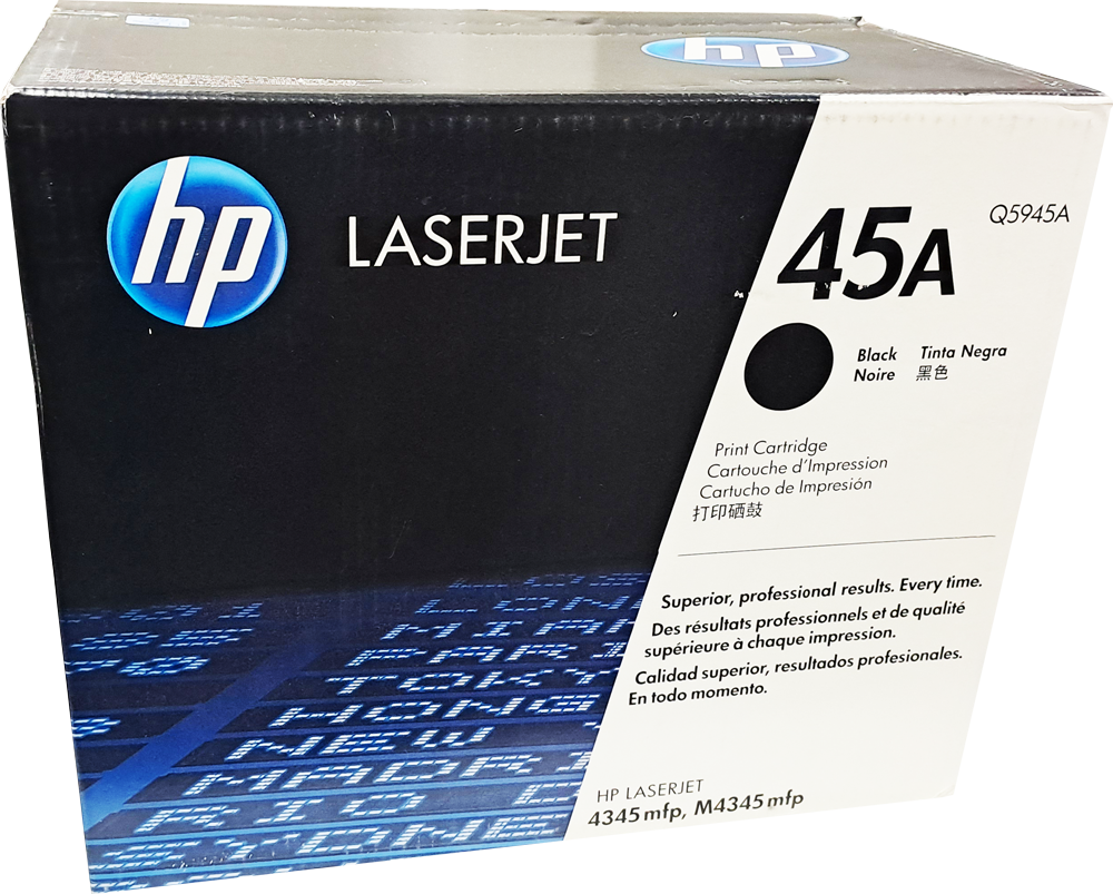 Q5945A Tóner HP Laserjet 45A, Negro Original (ÚLTIMAS NUEVE PIEZAS)