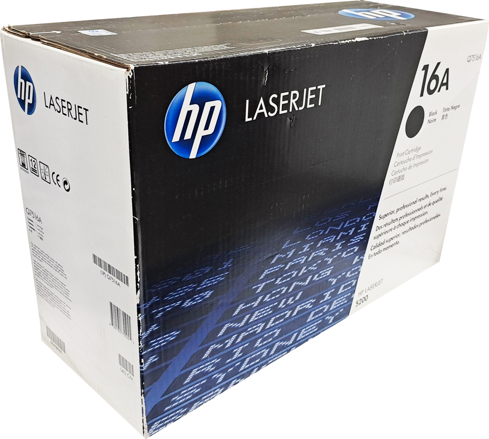 Q7516A Tóner HP Laserjet 16A, Negro Original (ÚLTIMAS DOS PIEZAS)
