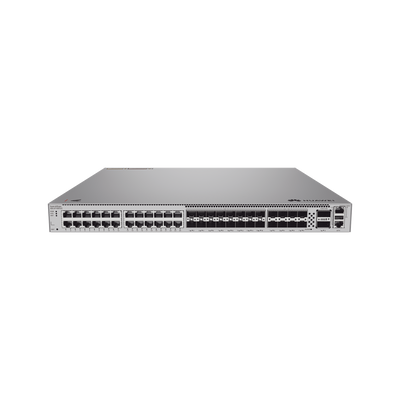 Switch Core Capa 3 / 24 Puertos Gigabit / 16 Puertos SFP+ 10 Gbps / 8 Puertos SFP28 25 Gbps / 2 Puertos QSFP28 100 Gbps / Apilamiento Inteligente