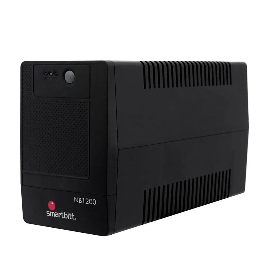 No-Break Smartbitt Interactivo 1200VA/600W, 8 Contactos con Respaldo Regulación y Supresión de picos, Puertos de modem 2