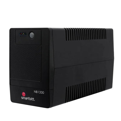 No-Break Smartbitt Interactivo 1200VA/600W, 8 Contactos con Respaldo Regulación y Supresión de picos, Puertos de modem 2