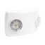 Luz de Emergencia Dual LED ultra compacta/150 lúmenes/Luz fría/Batería de Respaldo Incluida/Botón de test