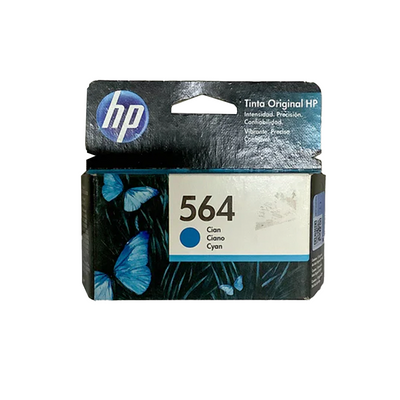 CB318WL Cartucho de tinta HP 564 Cian Original - Fecha de empaque 2021