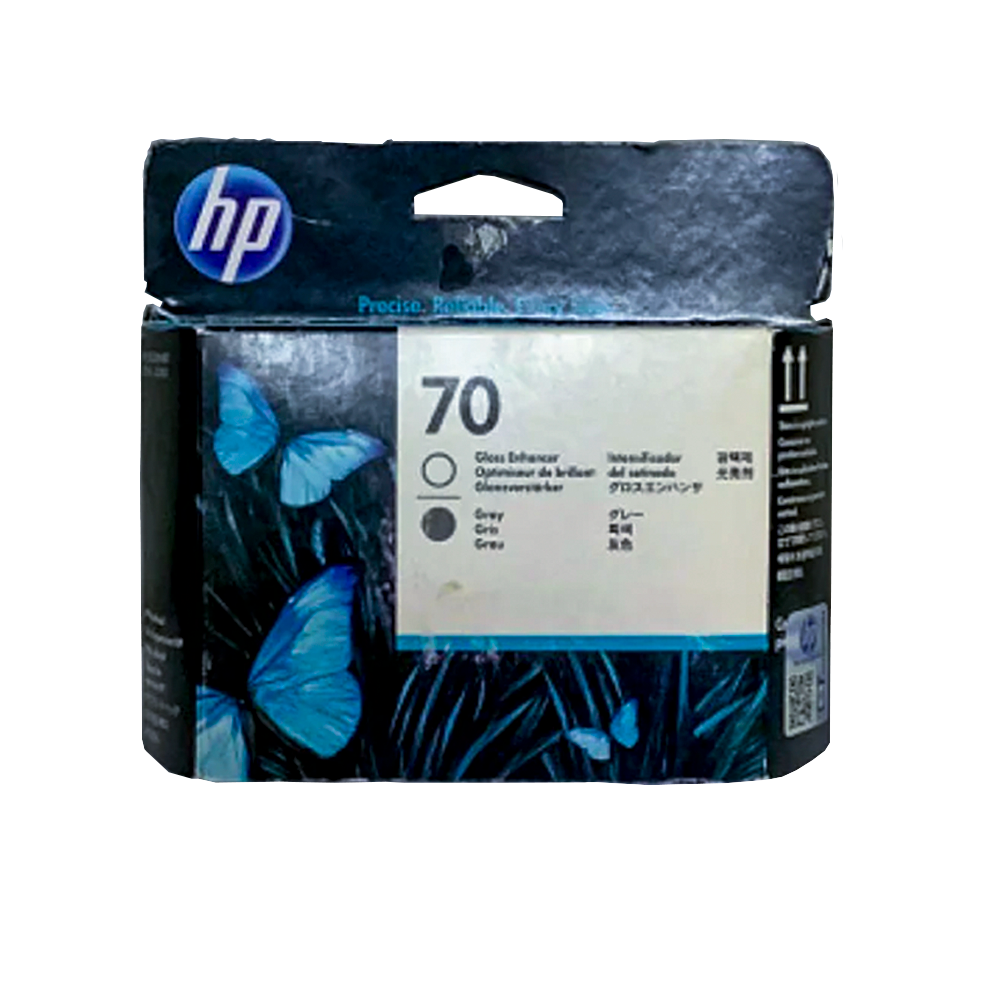 C9410A Cabezal HP 70 gris y resaltador brillo - Fecha de empaque 2016