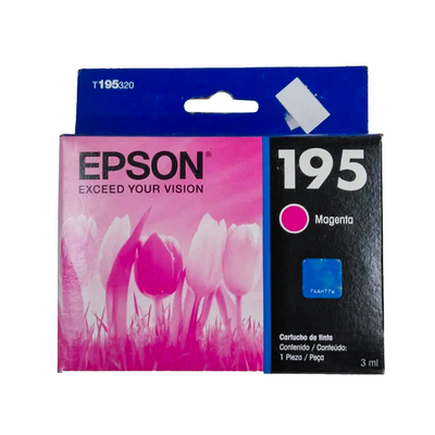 T195320-AL - Tinta EPSON color magenta 195- Fecha de empaque 2021