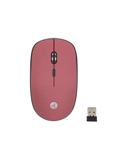 Mouse Inalámbrico TechZone 1600 Dpi Color Rojo