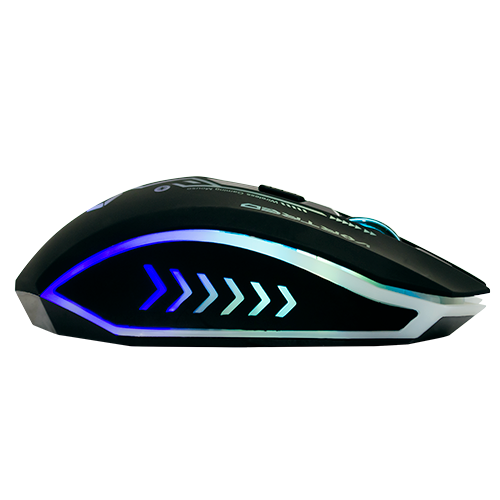 Mouse gamer 6D Dinasty Perfect Choice, Inalámbrico, Negro