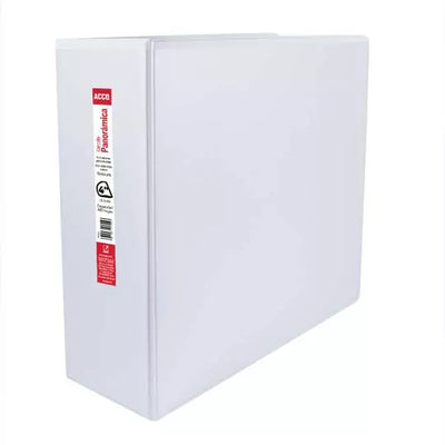 Carpeta panorama herraje D 4" ACCO colorblanca, tamaño carta