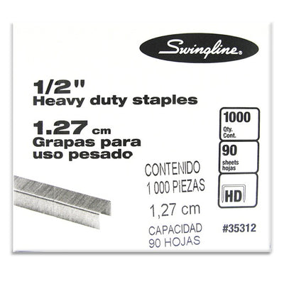 Grapa Heavy Duty SWINGLINE 1/2 (12.70 mm) - caja con 1000 grapas