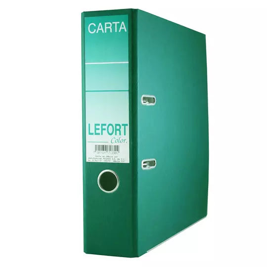 Registrador Lefort carta color verde.