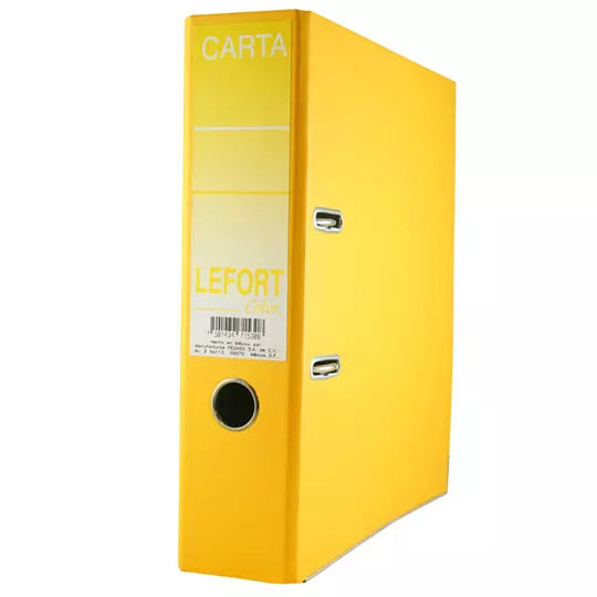 Registrador Lefort, carta, color amarillo