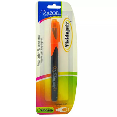 Resaltador de texto Vision Junior punta cincel 4 mm color naranja blíster