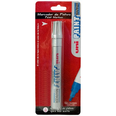 Marcador permanente UniPaint AZOR plata