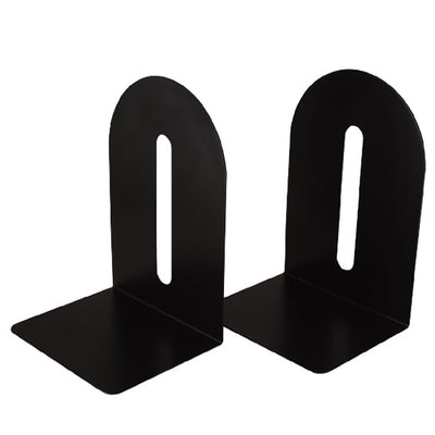Portalibros Metálicos Pegaso de 8" Negro - Empaque con 2 Piezas