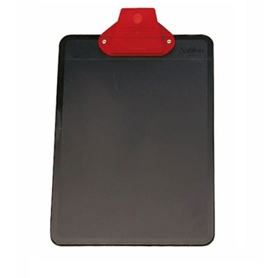 Tabla Sujetapapel Sablón de Plástico Tamaño Carta con Clip, Negro - 1 Pieza