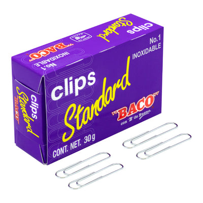 Clip BACO Standard Económico no. 1 - caja de 30g