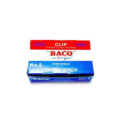 Clip BACO Tropicalizado no. 2 - caja con 100 piezas
