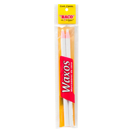 Marcador de cera Waxos BACO suave blanco - 2 piezas