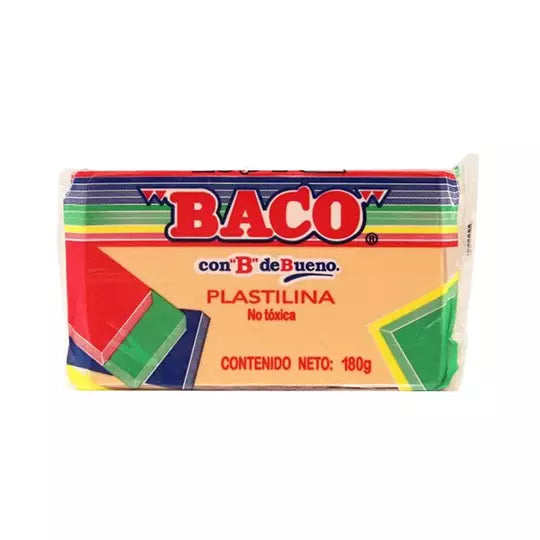 Marqueta de plastilina BACO color piel 180 gramos