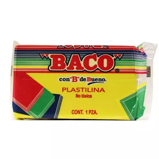Marqueta de plastilina BACO color amarillo 180 gramos